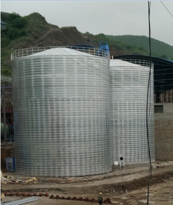 乐东粮食钢板仓的安装全过程不用热焊接